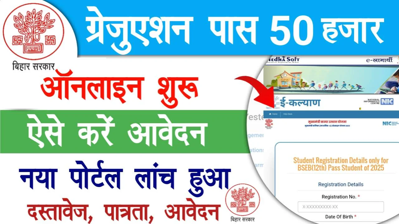 Bihar Graduation Scholarship 50000 Apply Online 2026
