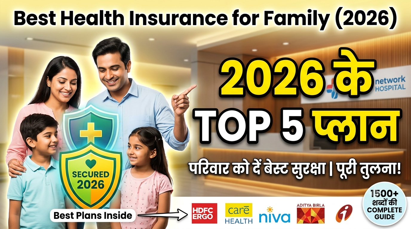 Best Health Insurance for Family in India 2026: टॉप 5 फैमिली हेल्थ इंश्योरेंस प्लान