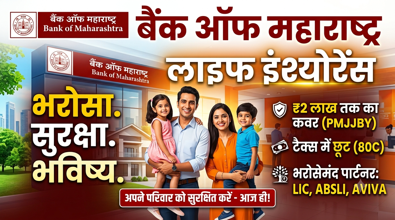 Bank of Maharashtra Life Insurance: योजनाओं के प्रकार, लाभ और क्लेम प्रोसेस की पूरी जानकारी