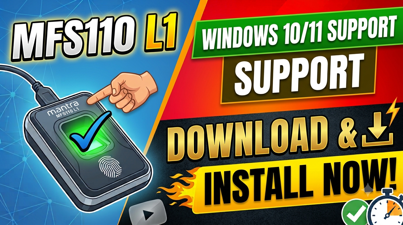 Mantra MFS110 L1 Driver Download for Windows 10/11