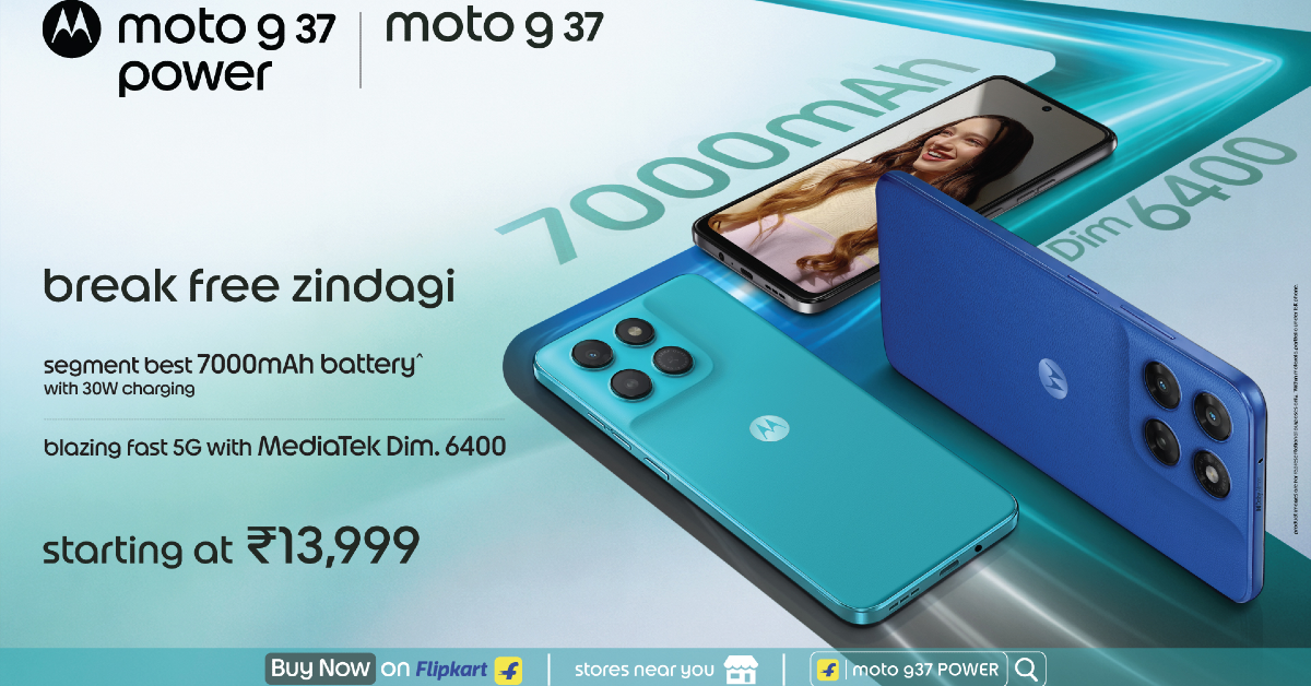 Moto G37 and Moto G37 POWER are now available at Rs 13,999