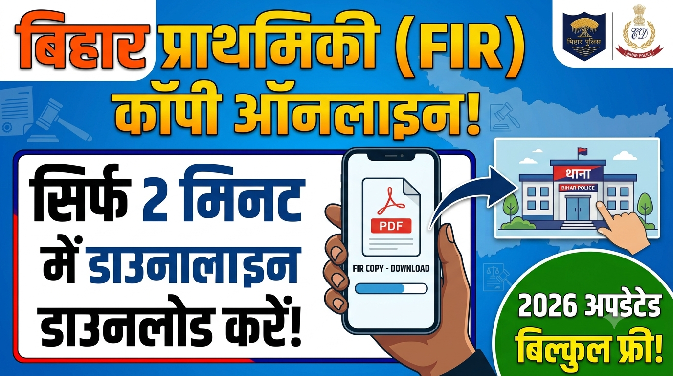 How to Get FIR Copy Online in Bihar (2026 Step-by-Step Guide)